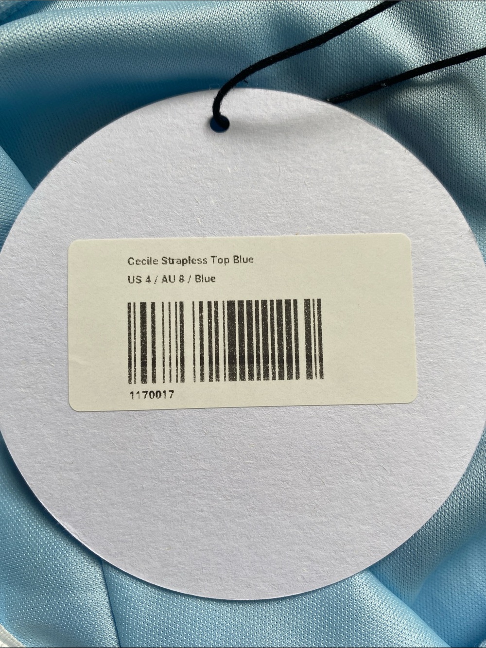 Princess Polly Light Blue Ruffled Tube Top - Picture 5 of 5